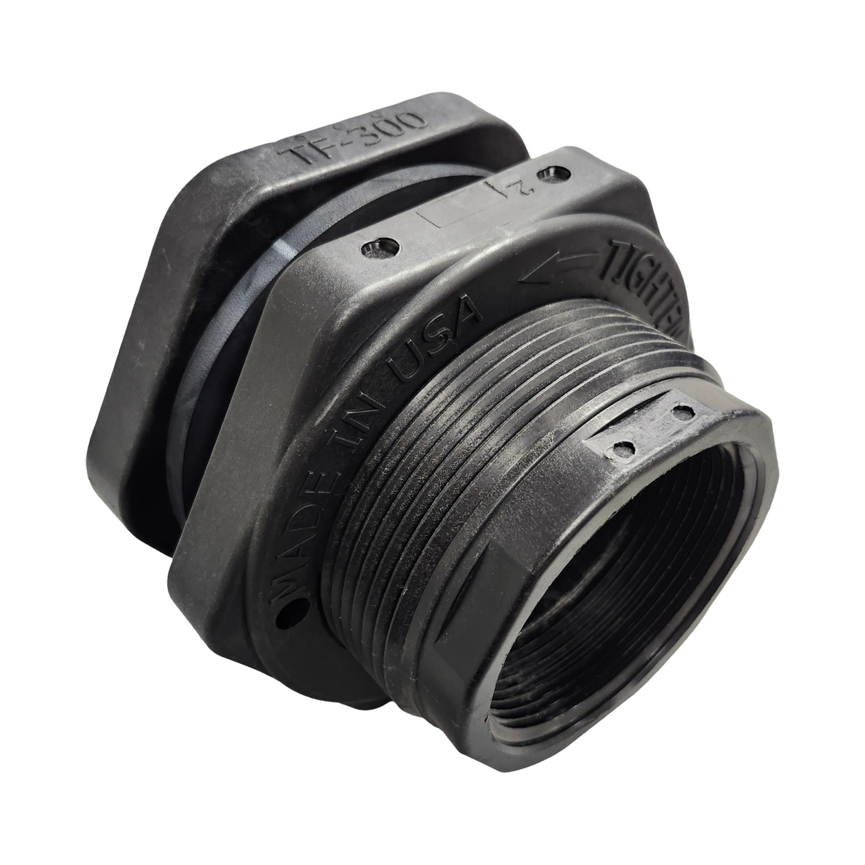 Banjo 3 inch Poly Bulkhead Tank Fitting with EPDM Gasket - TF300