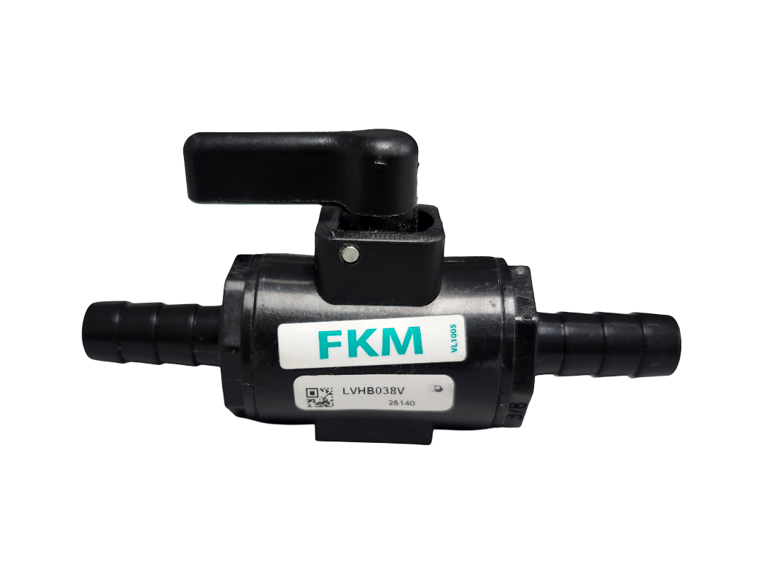Banjo 3/8" Hose Barb Micro Valve with FKM Seals - LVHB038V