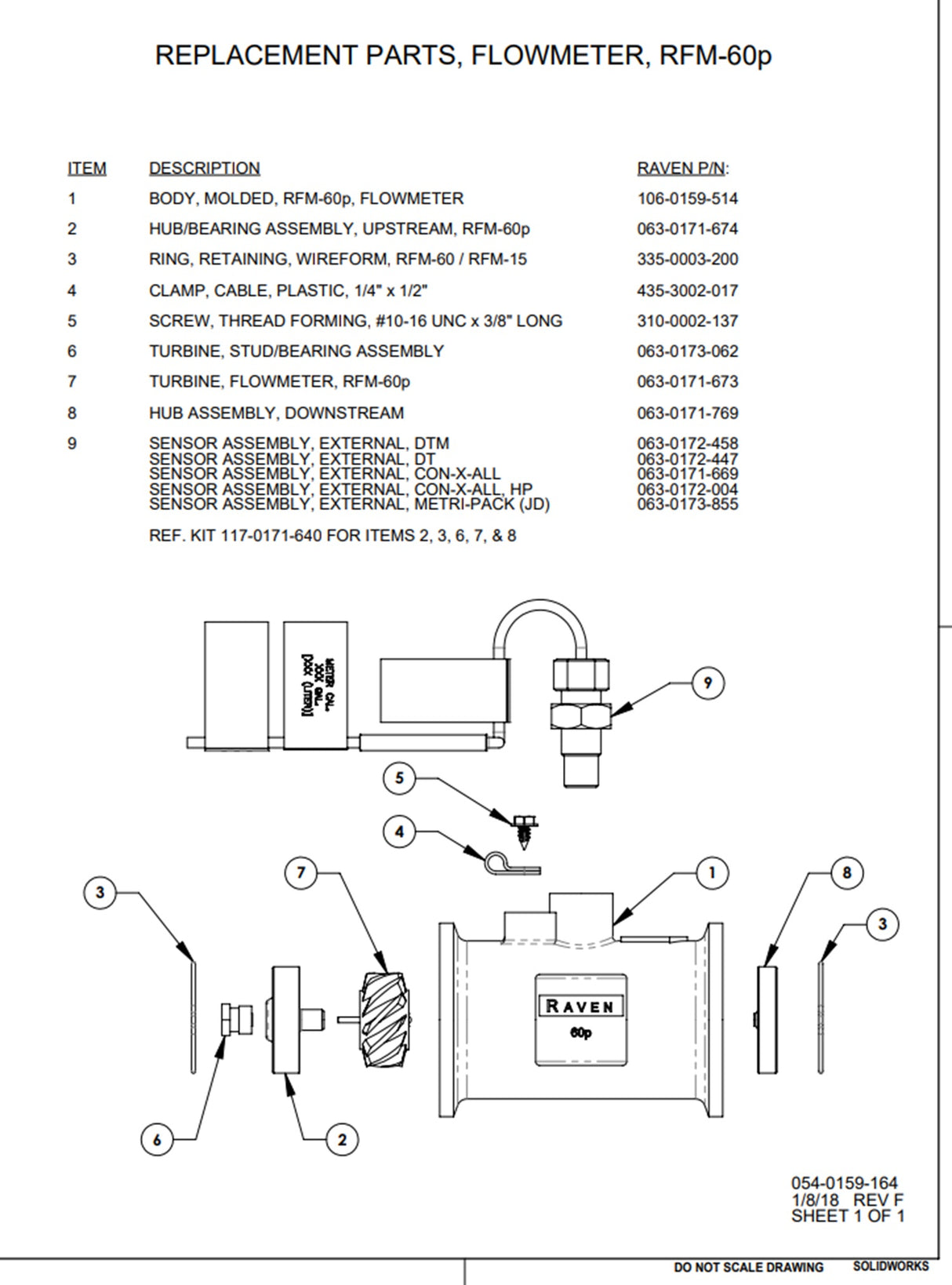 Raven Poly RFM 60 Turbine Stud - 063-0173-062