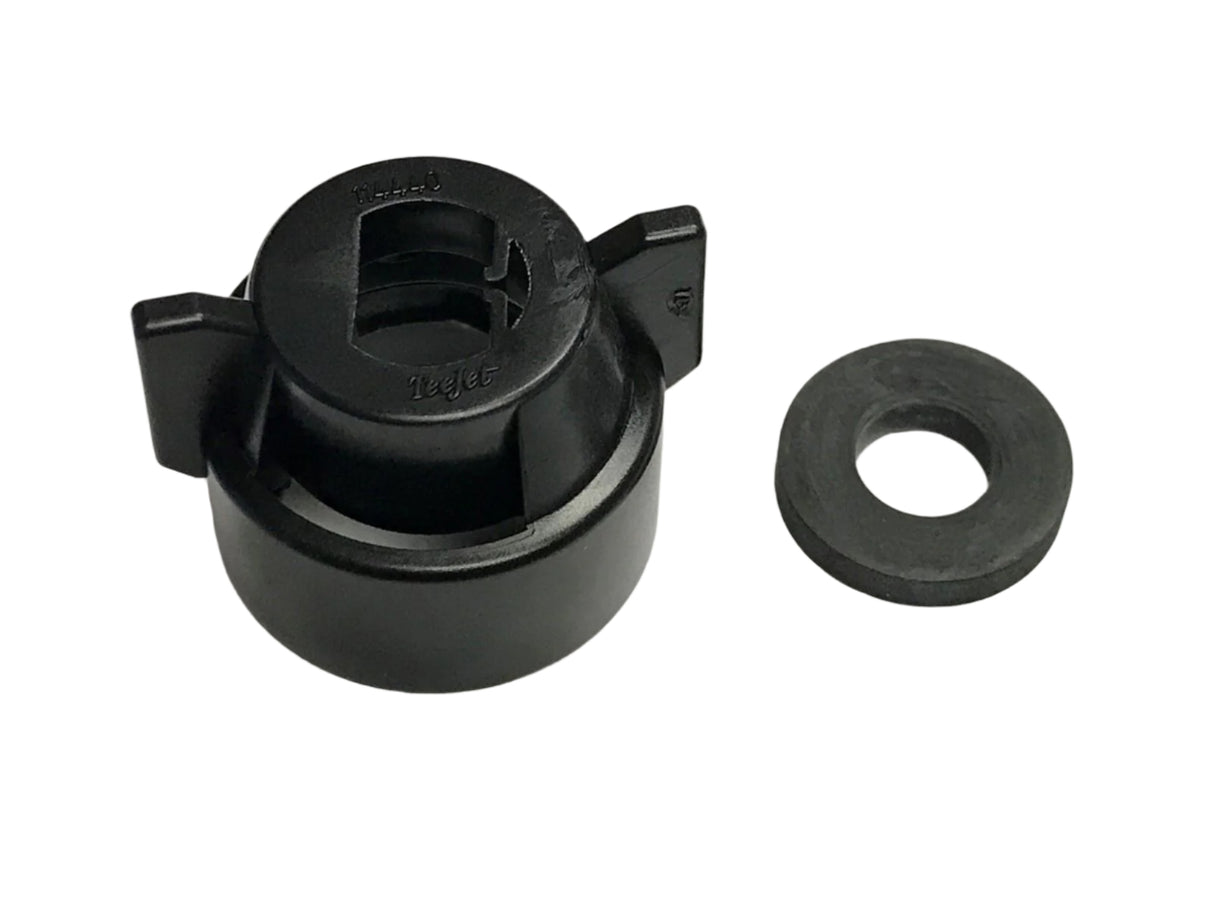 TeeJet Black Cap and Gasket For Smaller Capacity Flat Spray Tips - 114441A-1-CELR