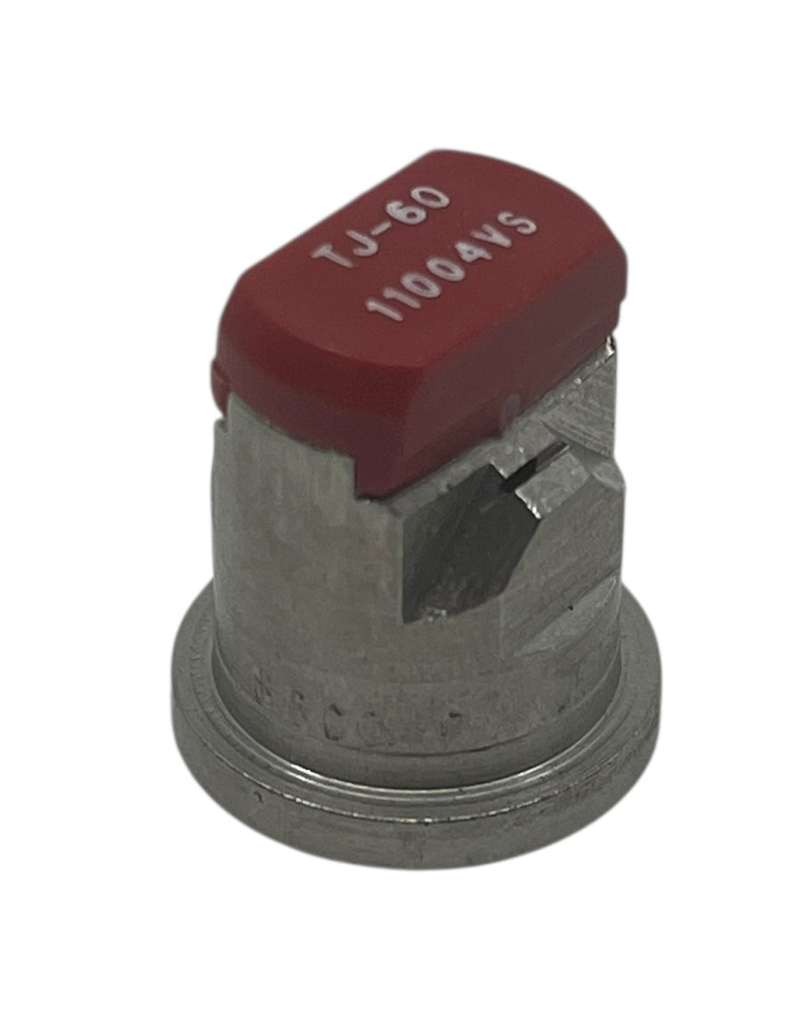 TeeJet TwinJet Visiflo Flat Spray Tip Stainless Steel 110° Degree Red - TJ60-11004VS