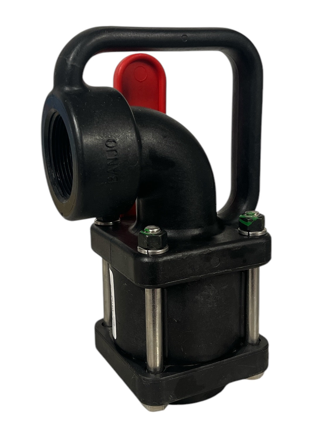 Banjo Poly Full Port Ball Nozzle Valve With 90° Elbow 1-1/2" FPT - VA150