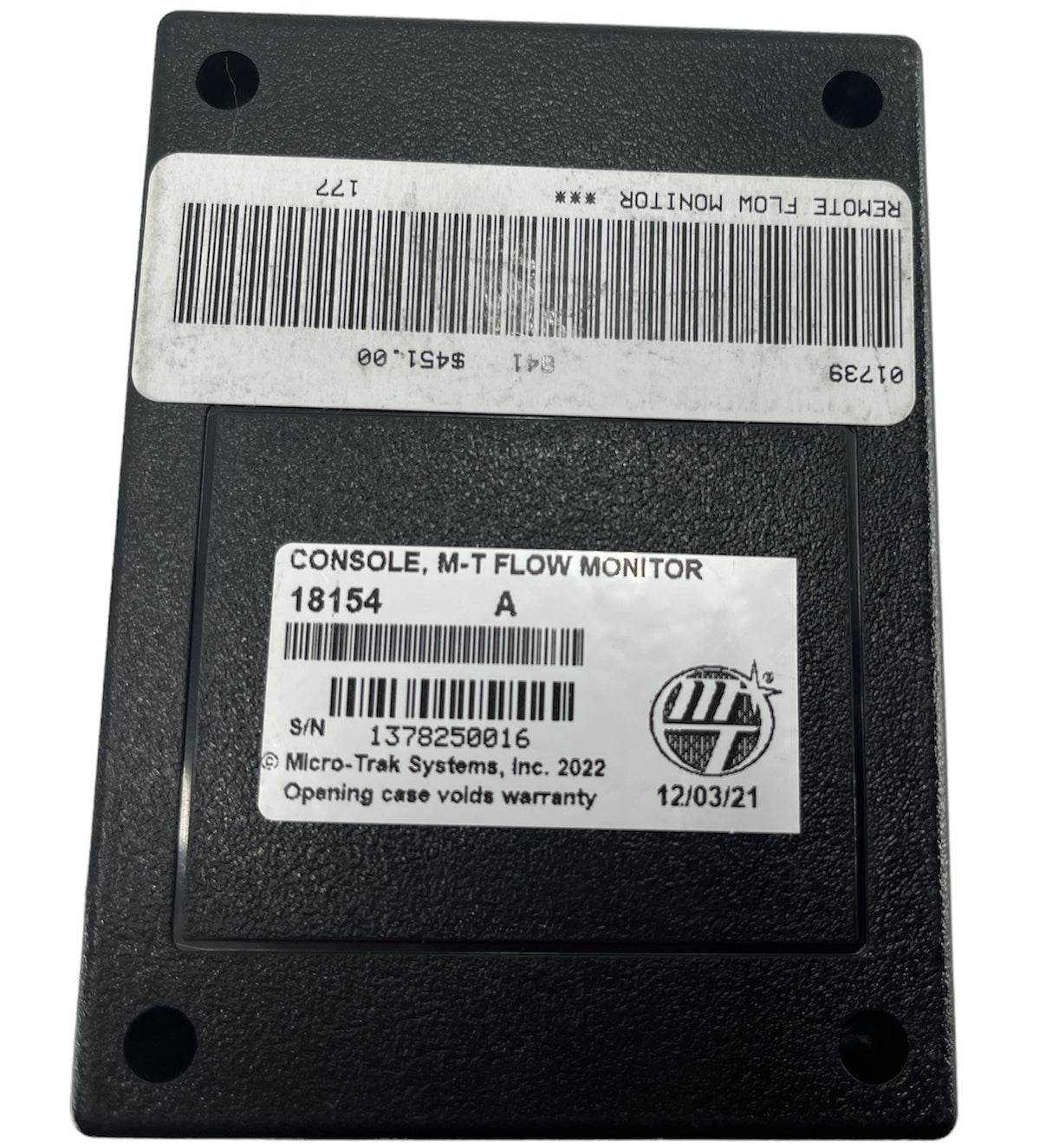 Micro-Trak Flowmate Console and Harness Kit (No Flowmeter) - 01739