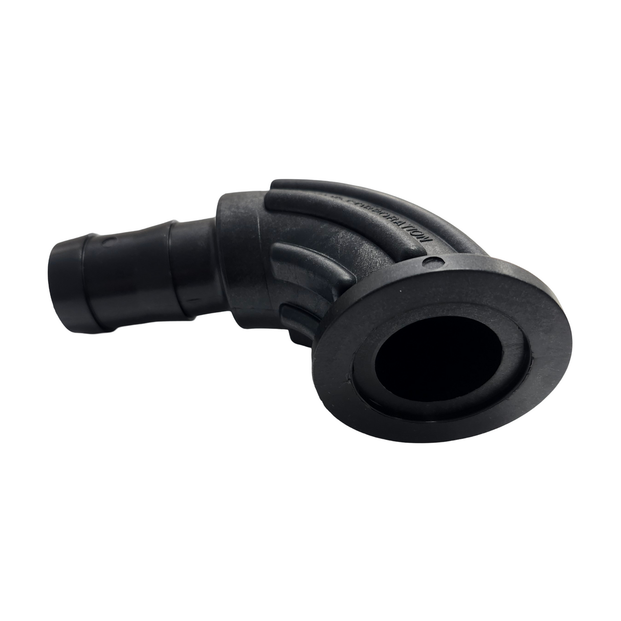 Banjo 90 Deg Manifold Sweep w/ Gauge Port 1" FP Flange X 1" Barb - M100BRBSWPG90