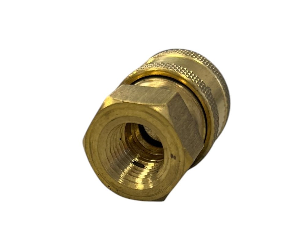 JE Adams Brass Quick Disconnect Socket Assembly 1/4" Female - 7214P