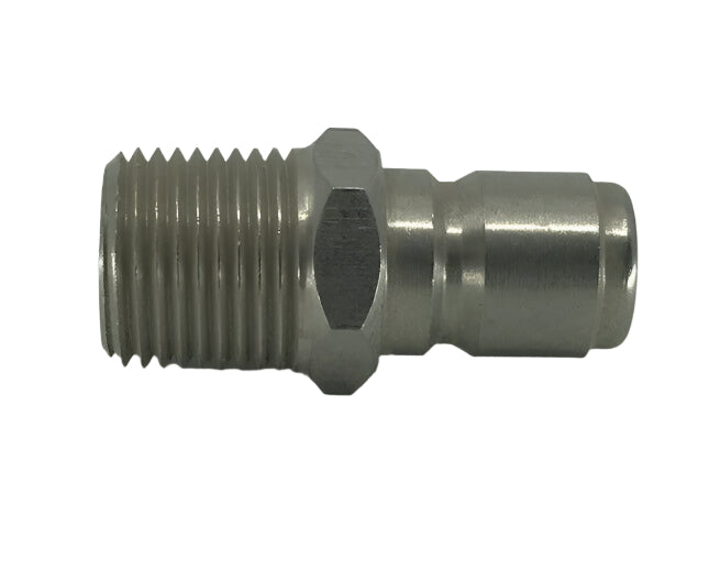 J.E. Adams Stainless Steel Male Quick Disconnect Plug 1/2" - 7190