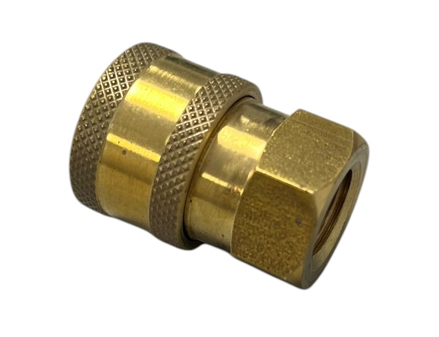 JE Adams Brass Quick Disconnect Socket Assembly 1/4" Female - 7214P