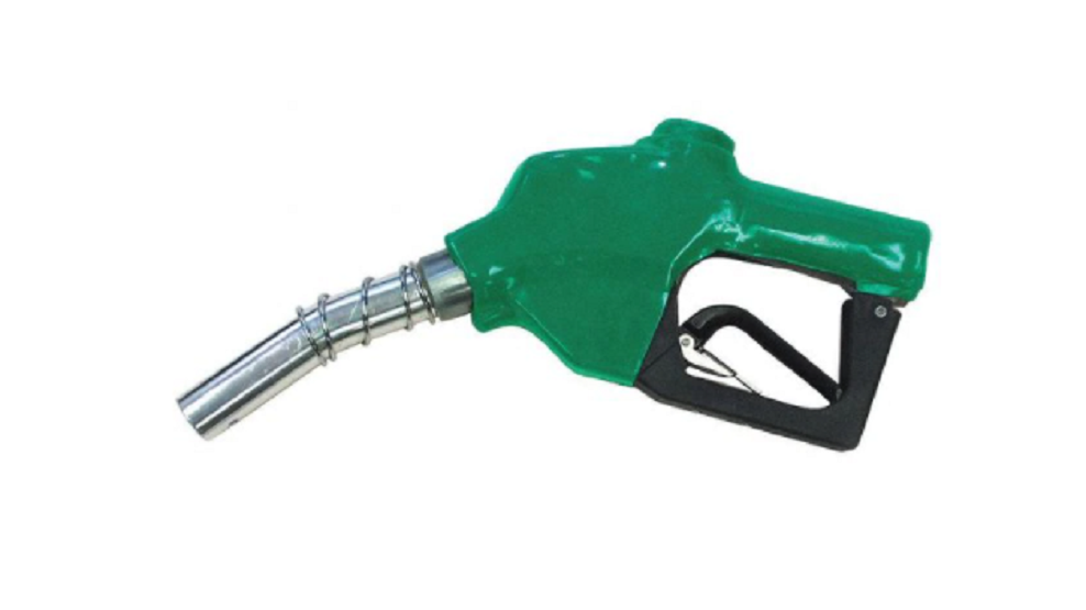 Apache 1 Inch Green Automatic Shutoff Diesel Fuel Nozzle, Aluminum Body - 99000247