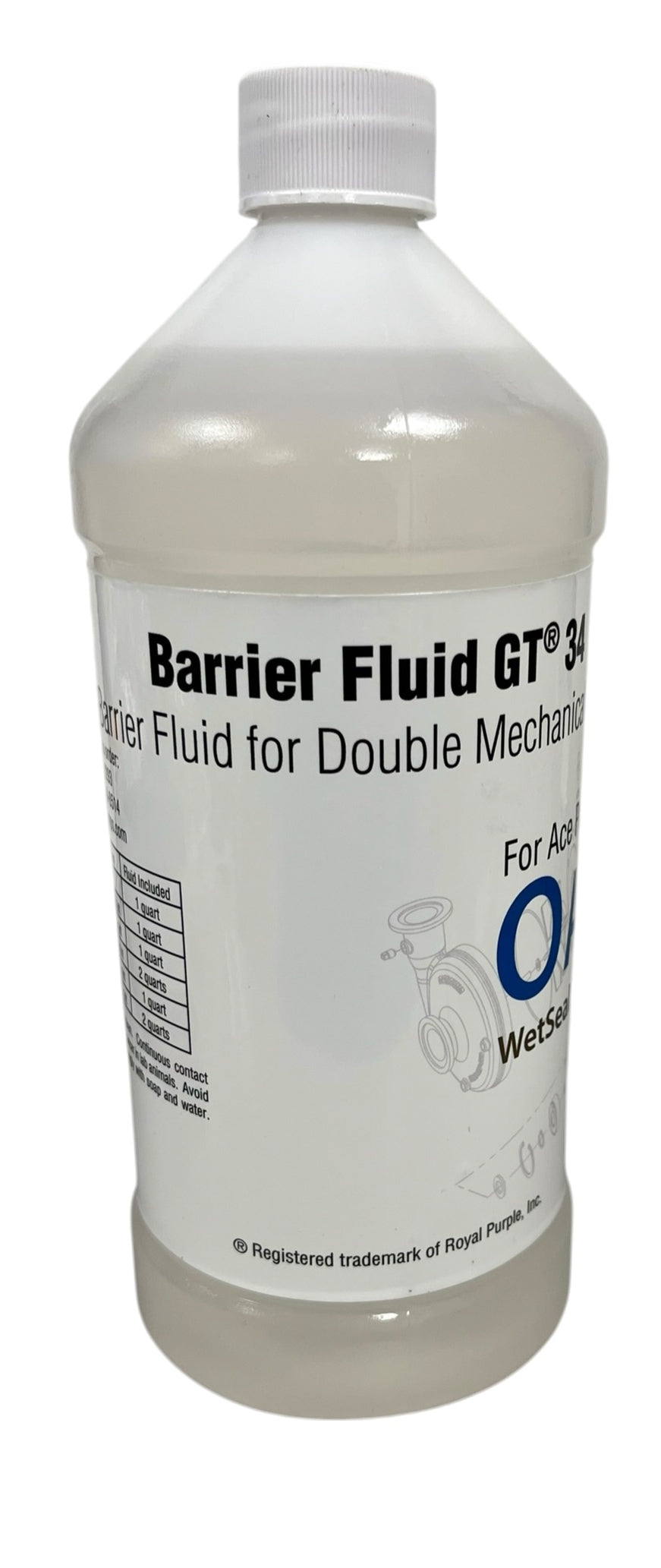 Ace Pumps Barrier Fluid Assembly Quart - 55032