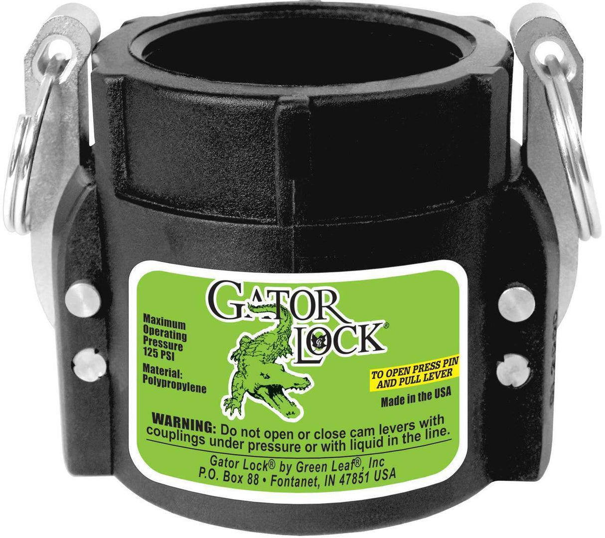 Green Leaf Gatorlock 1-1/2 inch Female Coupler x 1-1/2 inch Female NPT - GLP150D