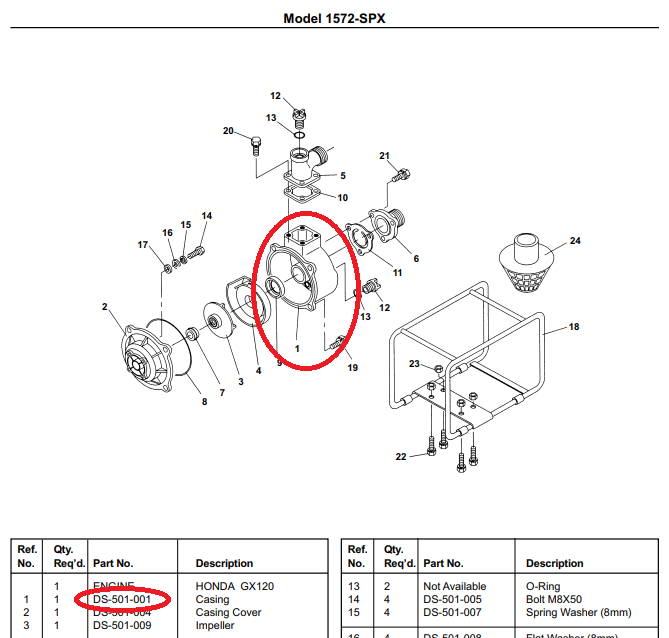 Hypro Aluminum Casing for Transfer Pump Model 1572-SPX - DS-501-001