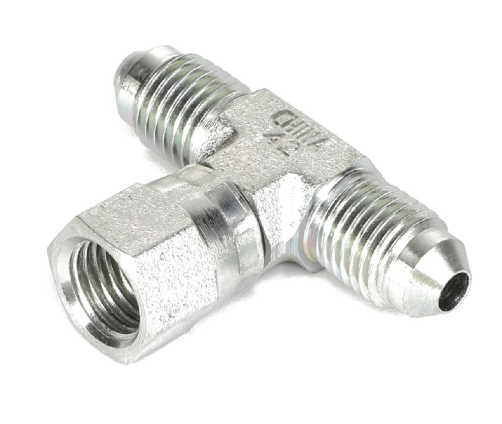 Agco Swivel End Branch Tee Fitting, 1/4" FJS X 1/4" MJIC - AG562160