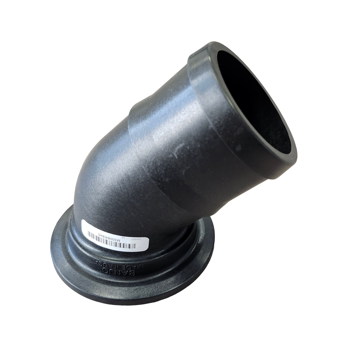 Banjo 45 Degree Manifold to Hose Barb Elbow 3" Flange X 3" Barb - M300BRB45