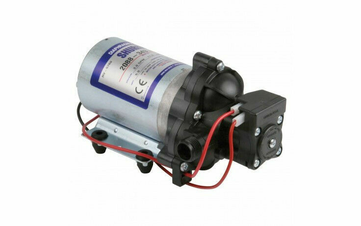Shurflo Diaphragm Pump 3.5 GPM, 45-PSI, 12VDC, 1/2" MSPT-Male - 2088-443-144