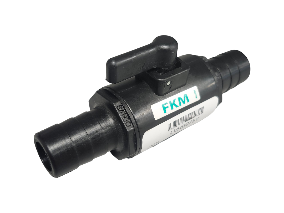 Banjo 3/4" Hose Barb Micro Valve with FKM Seals - LVHB075V