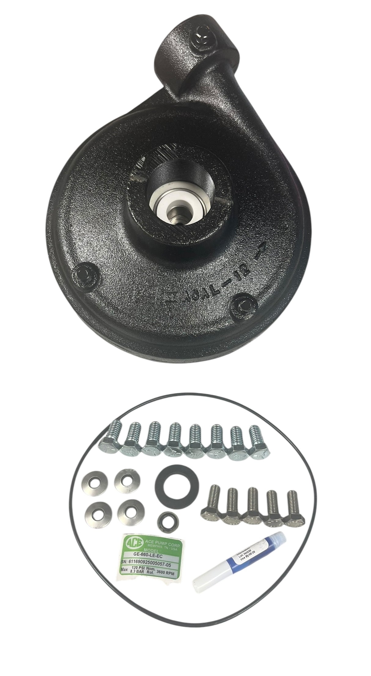 Ace Pumps E-Coated Gas Engine Driven Centrifugal Pump Less Engine 1-1/2" NPT x 1-1/4” NPT - GE-660-LE-EC