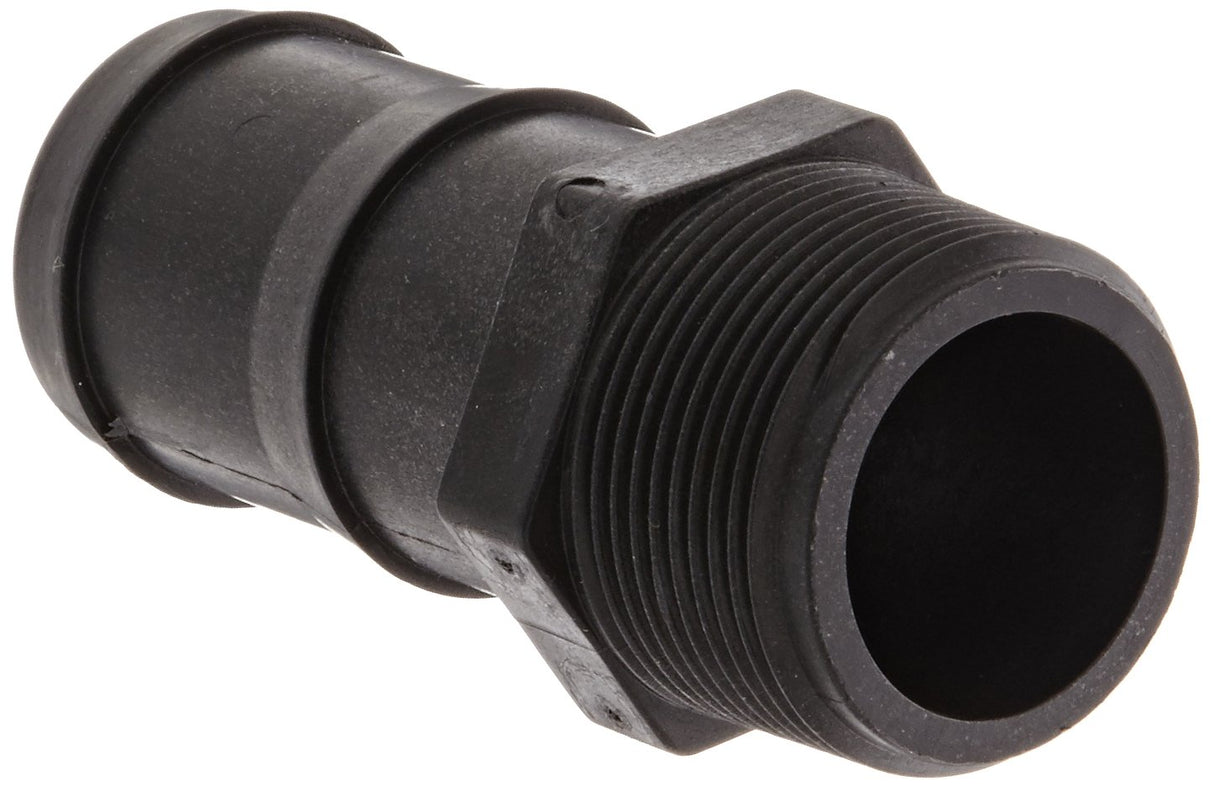Banjo Poly Hose Fitting Adapter 1-1/4" Male NPT X 1-1/2" Hose Barb - HB125-150
