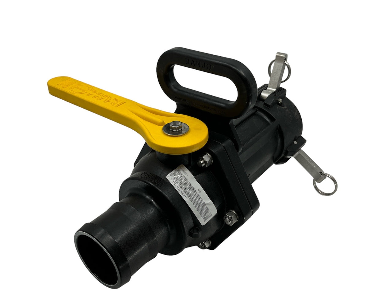 Banjo 3 Inch Full Port Easy-Fill Poly Valve With Carry Handle - VSBHB305FP