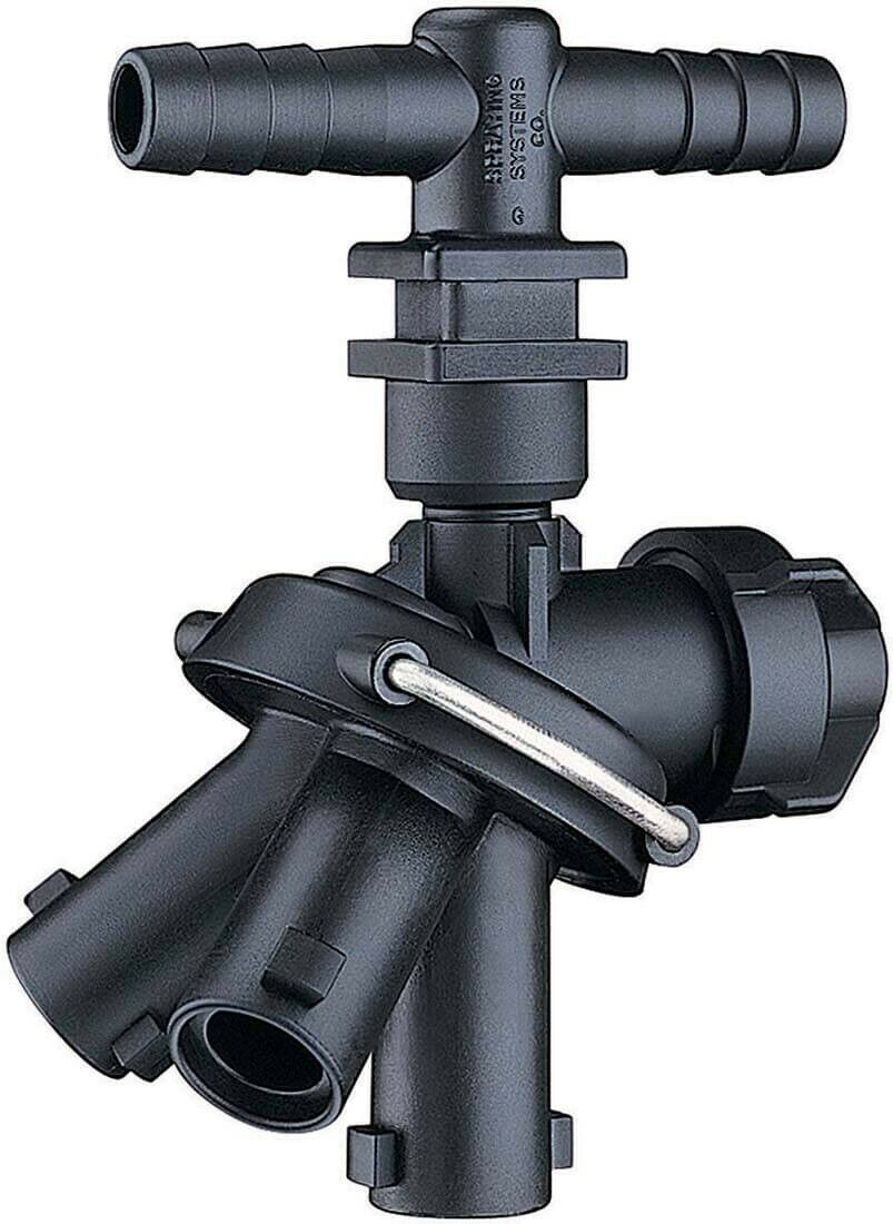 TeeJet 3 Outlet Nozzle Body Double Hose Shank 1/2" - 24230A-2-540-NYB