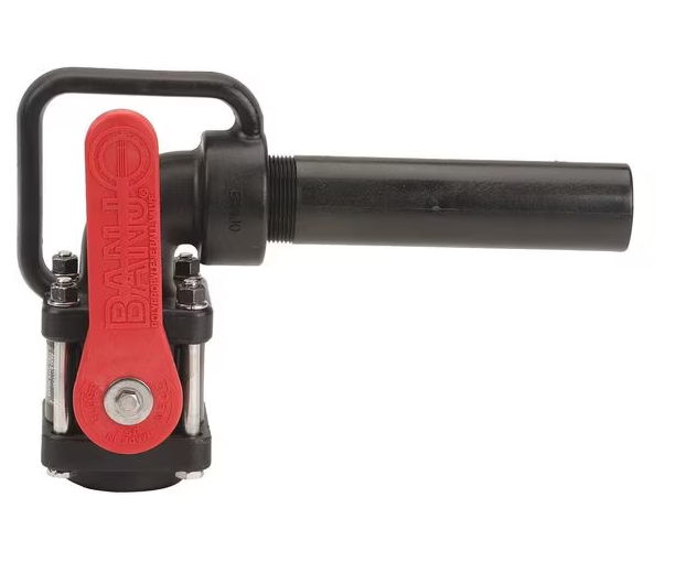 Banjo Poly Full Port Ball Nozzle Valve With 90° Elbow 1-1/2" FPT - VA150