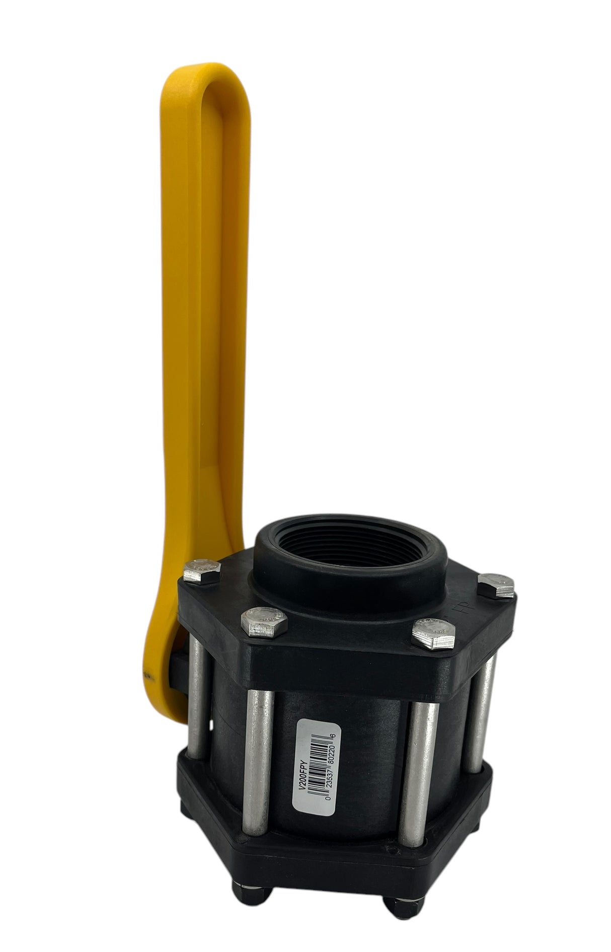 TerreMax Full Port 2 Inch Polypropylene Ball Valve 6 Bolt Max PSI 100 - V200FPY