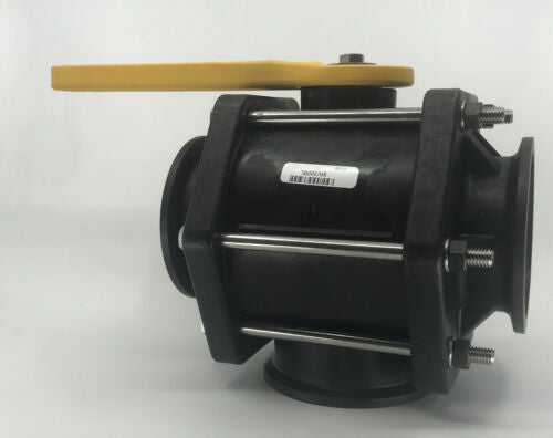 Banjo 3 Inch Full Port Manifold Flange 3-Way Bottom Load Ball Valve - MV300BL