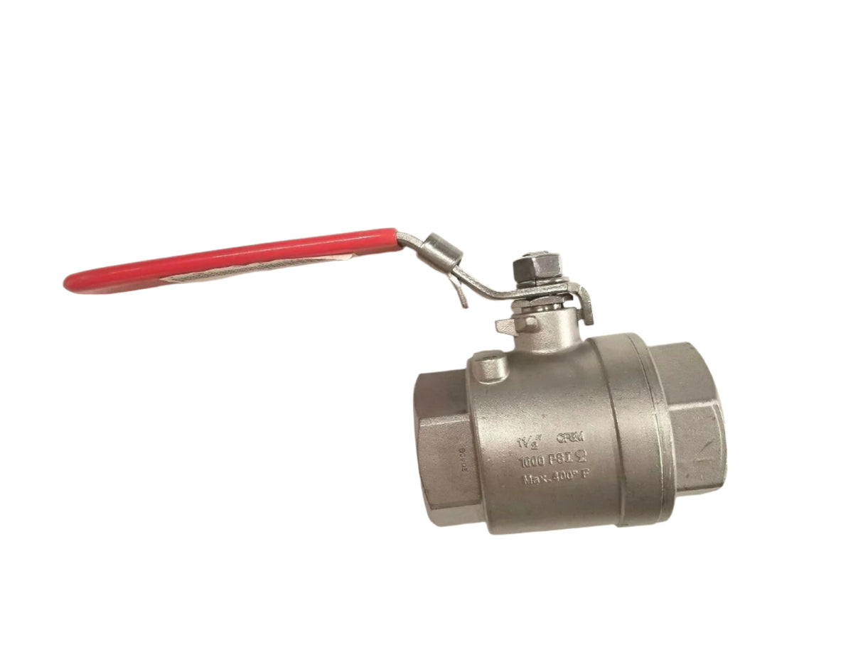 Hypro 1-1/2" Female Pipe Thread 316SS Ball Valve 1000 PSI - 78-112