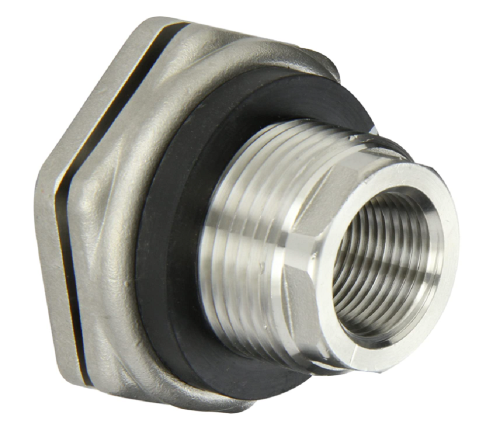 Banjo 316 Stainless Steel Bulkhead Tank Fitting 3/4" NPT Female - TF075SS