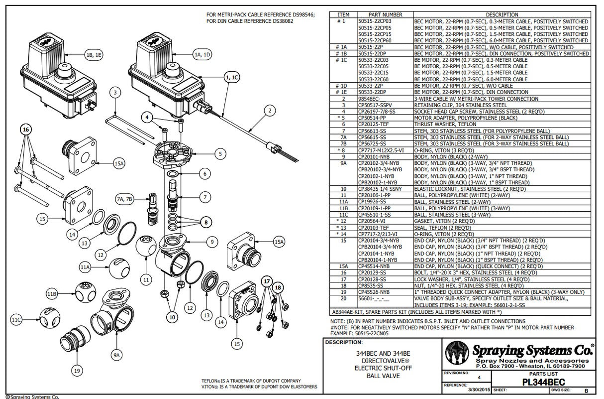 TeeJet Viton Gasket For Ball Valve and DirectoValves - CP20564-VI