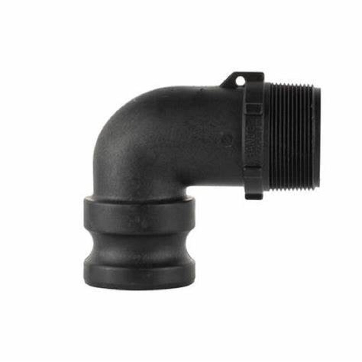 Banjo 90 Degree Poly Cam Lever Coupling 2" Male Camlock X 2" Male NPT - 200F90