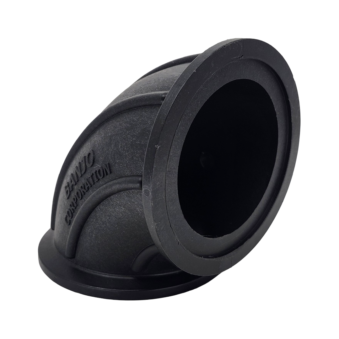 Banjo 90 Degree Manifold Flange Sweep w/ Gauge Port 3" - M300SWPG90