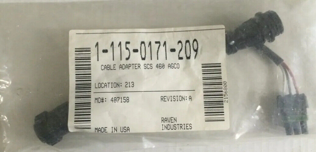 Raven Cable Adapter SCS 460 Agco - 115-0171-209