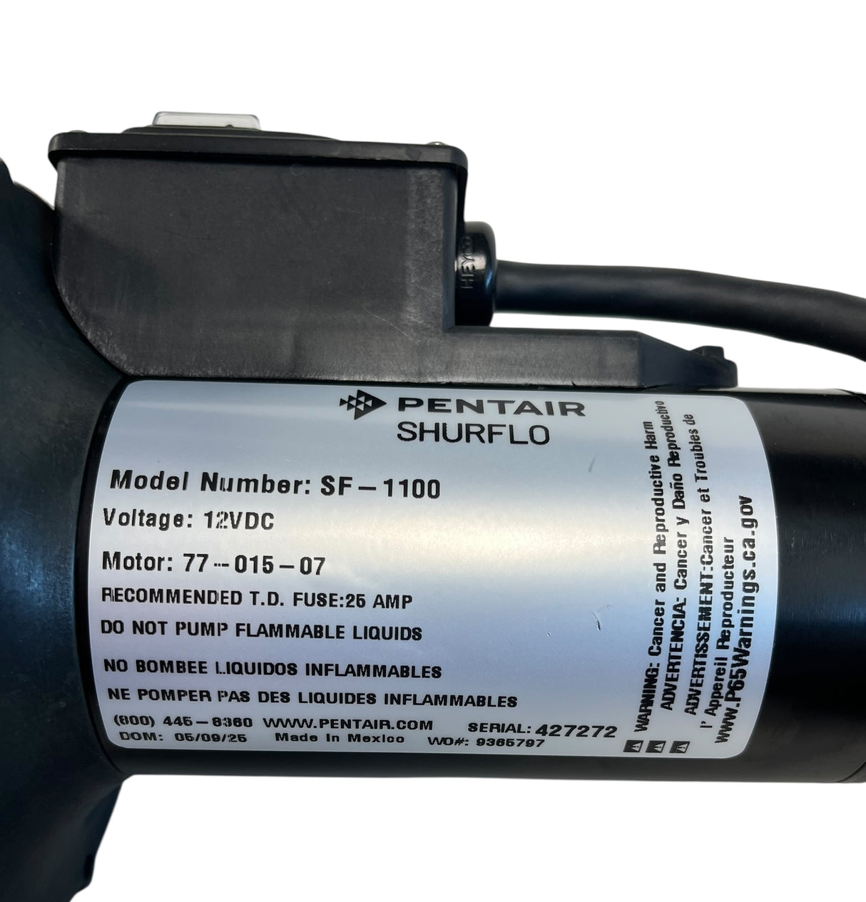 Shurflo Mini Bulk Chemical Transfer Pump 12 V, EDPM, 2" MNPT X 1" FMPT - SF-1100