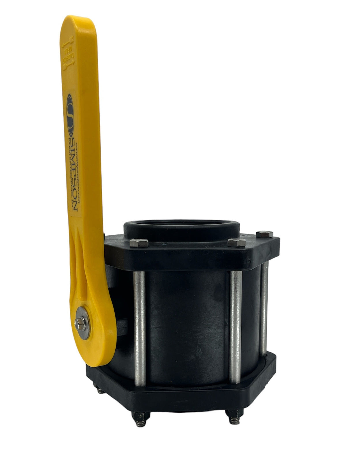 TerreMax Full Port Polypropylene Ball Valve 6 Bolt 3", Max PSI 100 - V300FPY