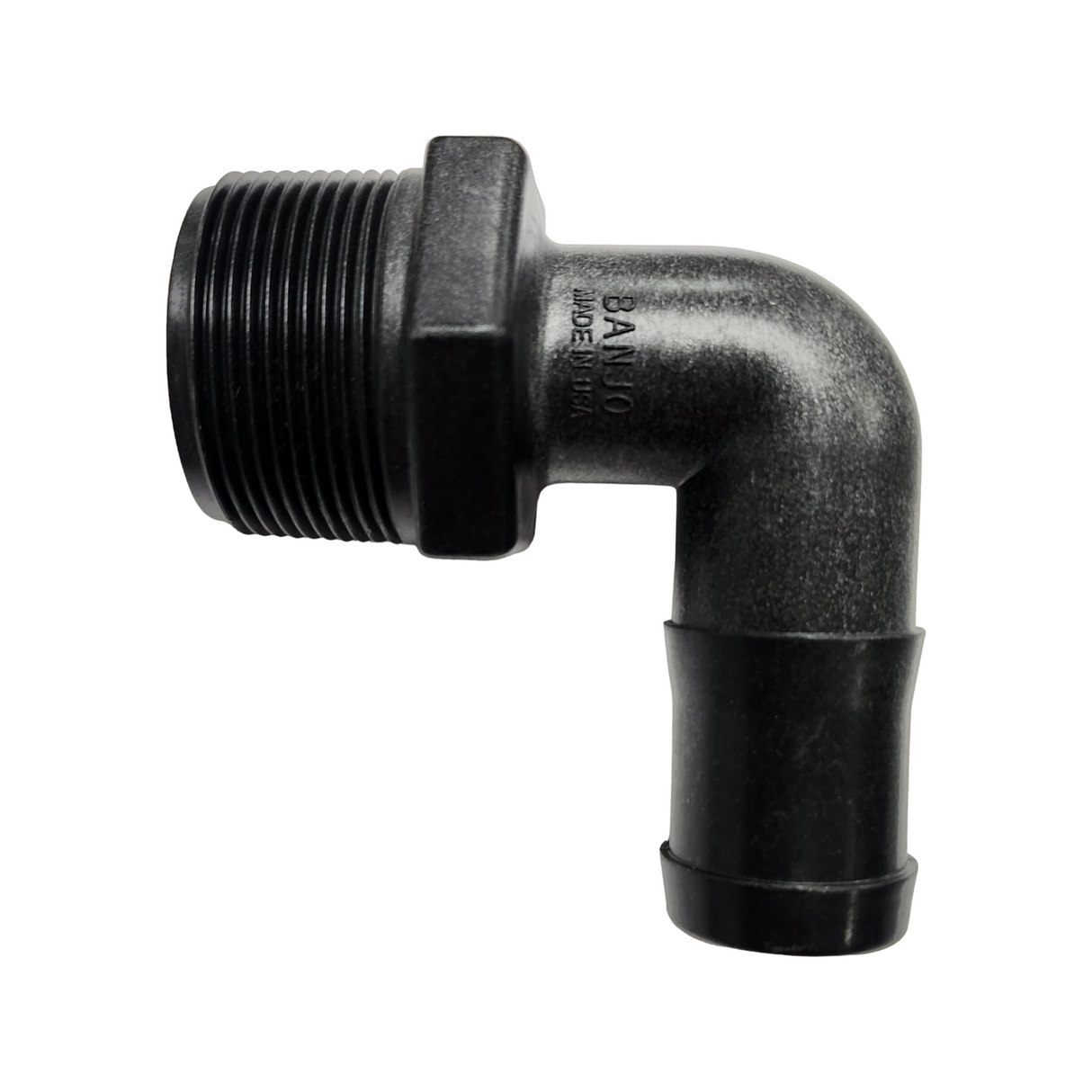 Banjo 90 Degree Hose Barb Fitting 1-1/2" MNPT X 1-1/4" Barb - HB150/125-90