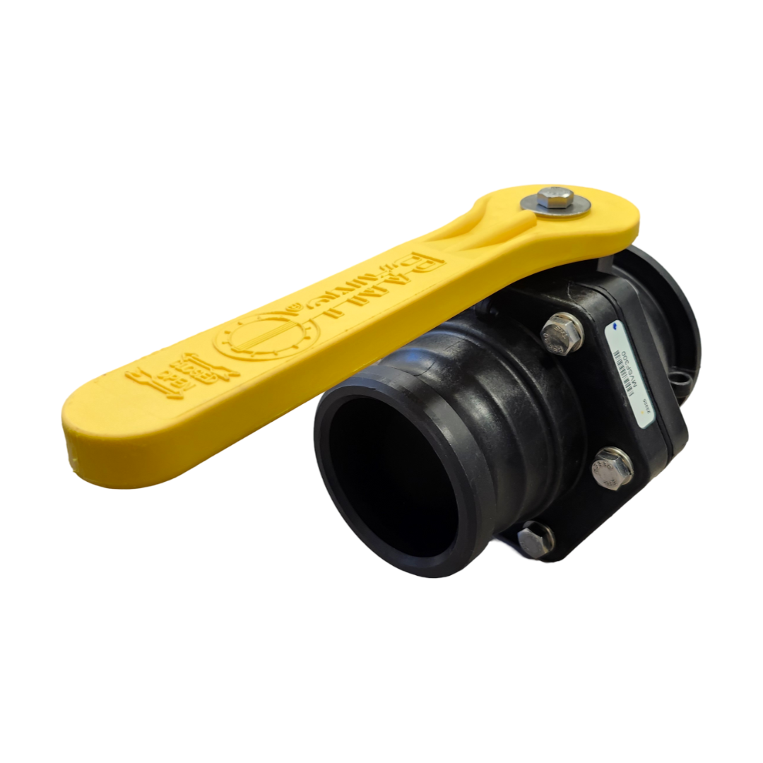 Banjo 3 inch Manifold Stubby Valve w/ Long Handle Flange X Male QDC - MVSF300