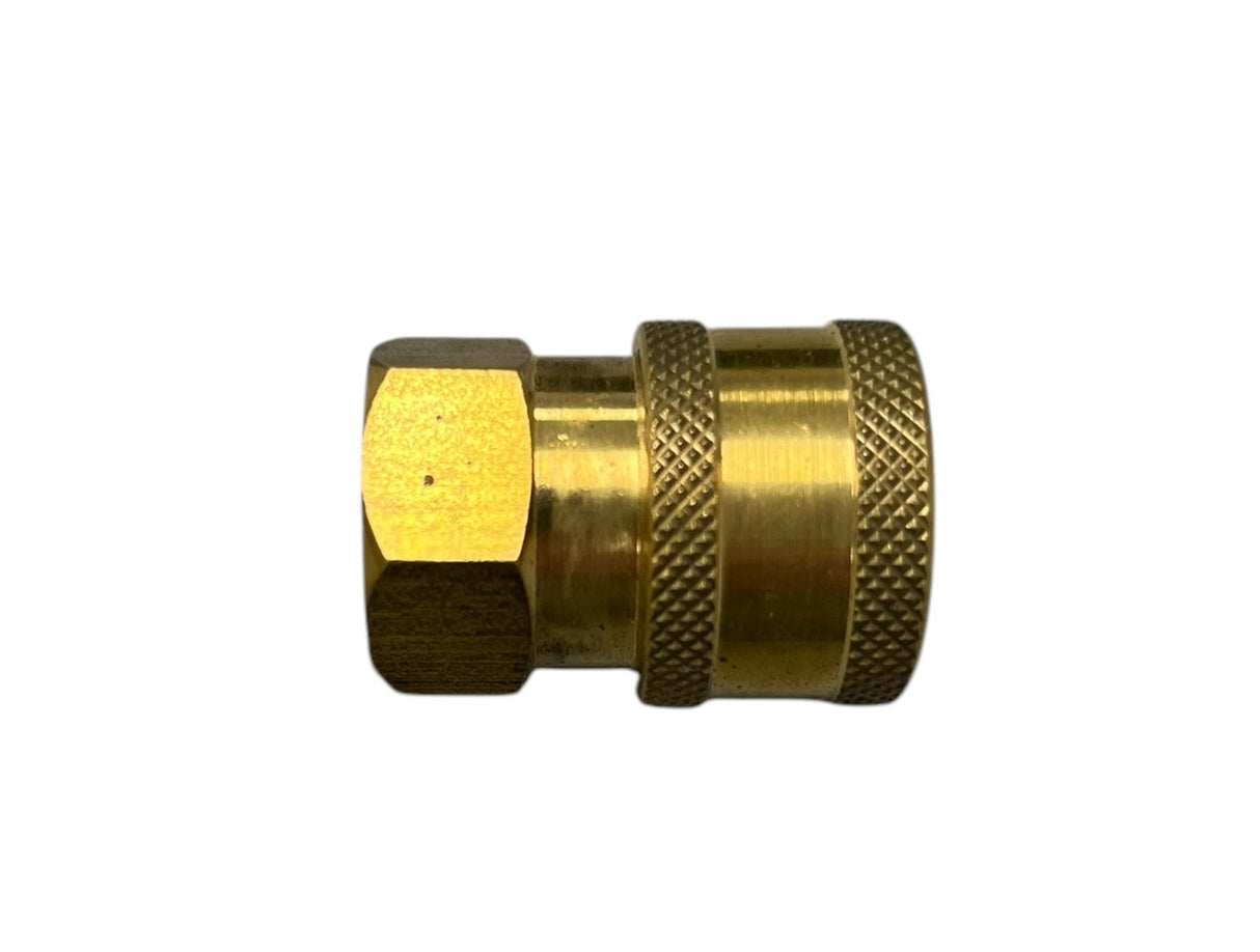 JE Adams Brass Quick Disconnect Socket Assembly 1/4" Female - 7214P