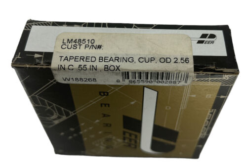 Peer Steel Non-Flanged Tapered Roller Bearing Cup 2.56" OD X .55" Width - LM48510