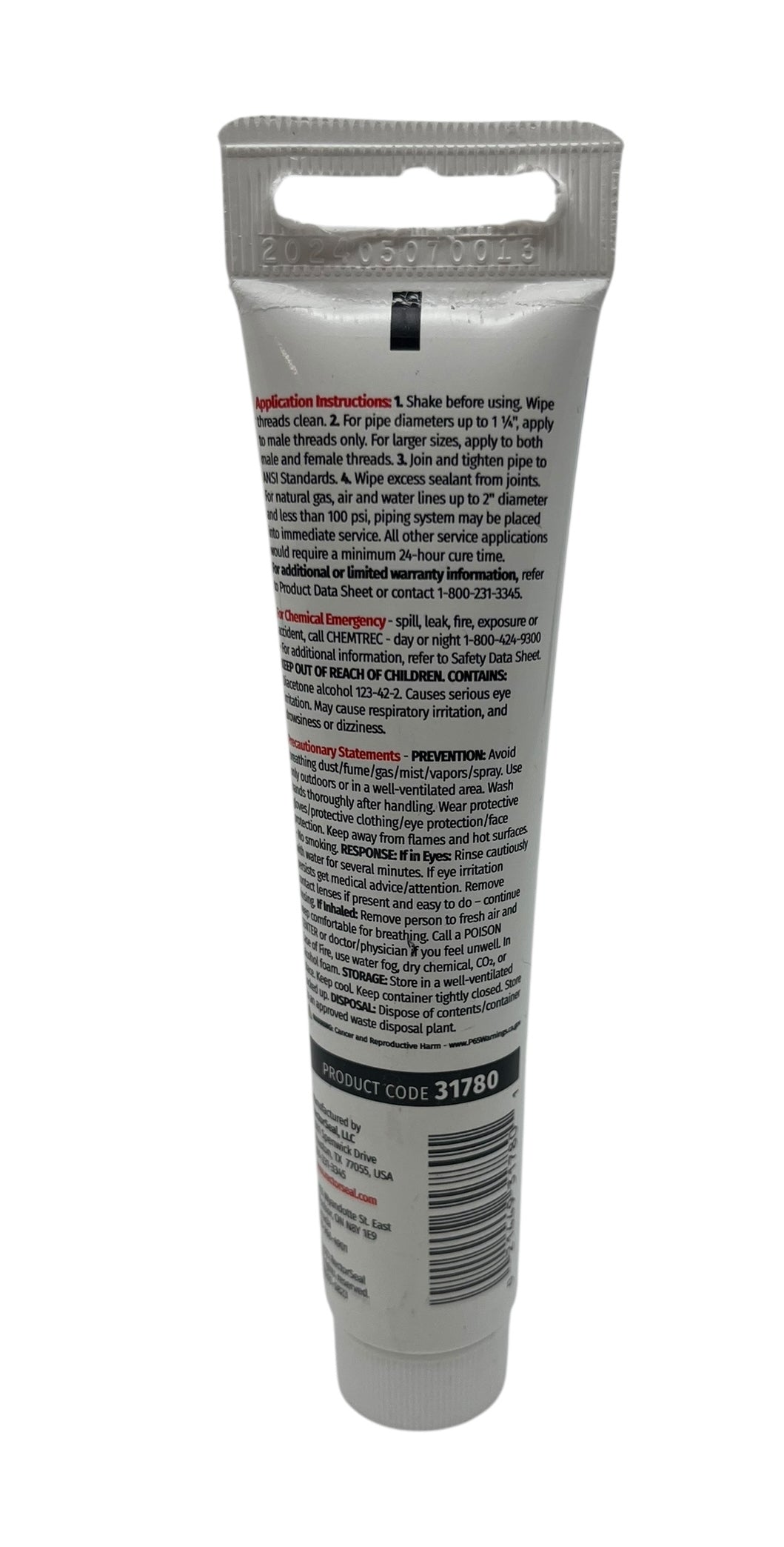 Tru Blue Rectorseal Liquid Pipe Thread Sealant With Teflon 1.75 FL OZ Tube - RSTB-2