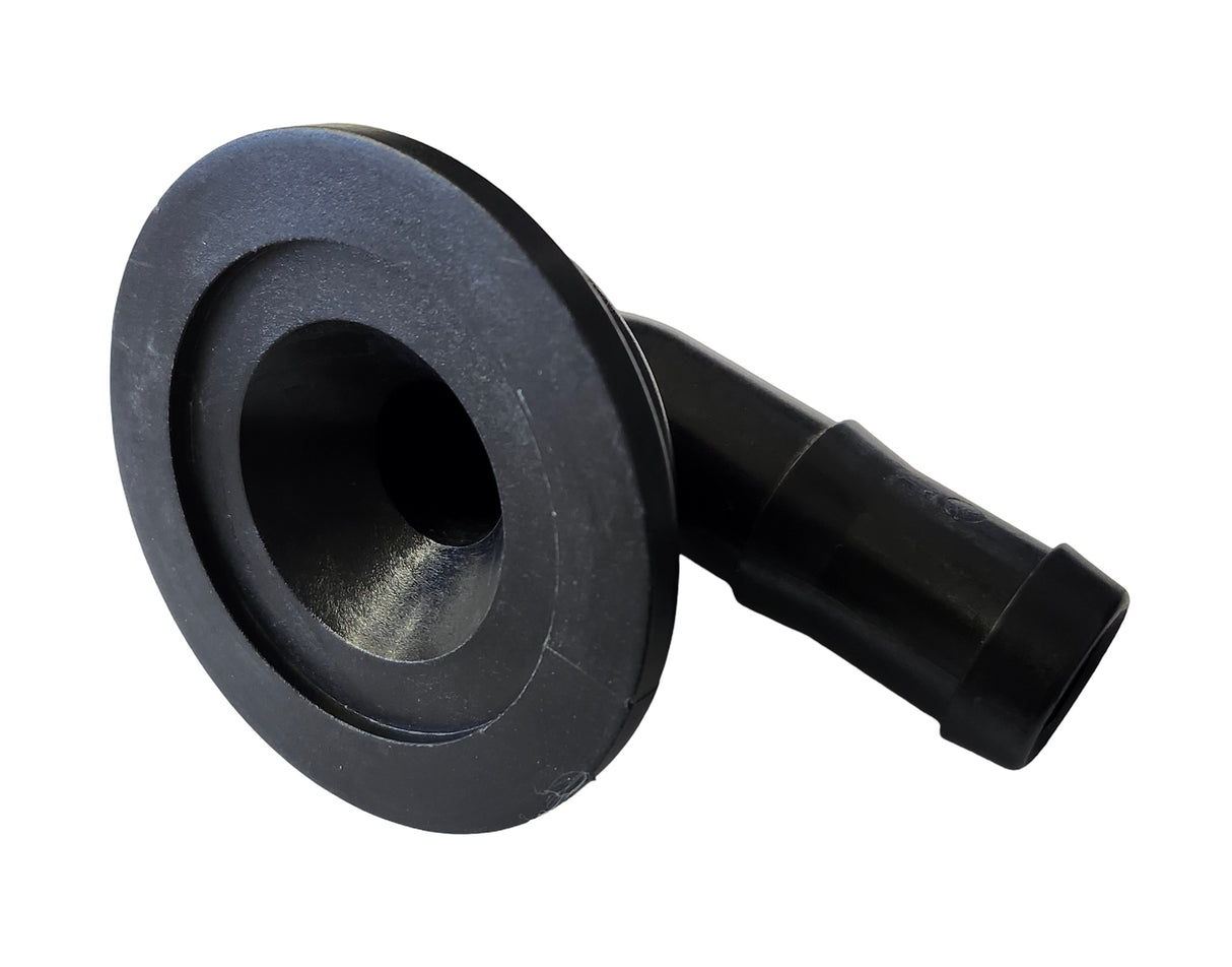 Banjo 90 Degree Hose Fitting Adapter 2" Flange X 1" Hose Barb - M200100BRB90