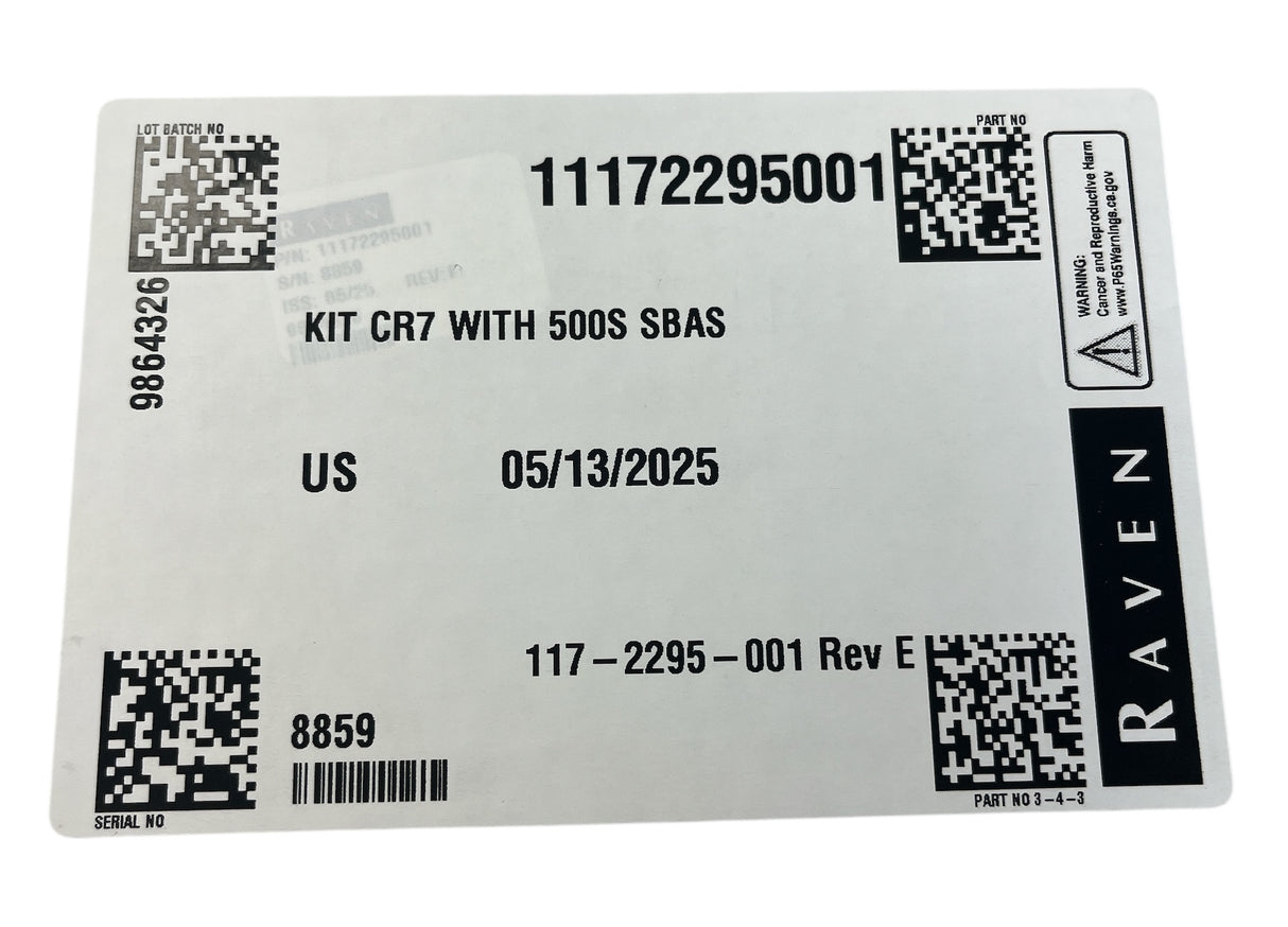 Raven CR7 Field Computer Kit With 500S GPS Smart Antenna - 117-2295-001