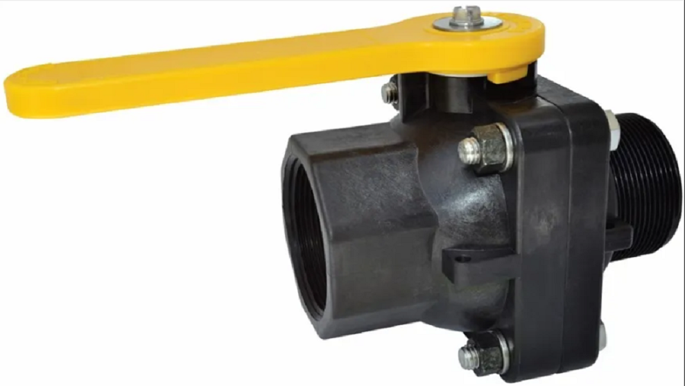 Banjo Poly Full Port Subby Valve 2" Male NPT X 2" Female NPT - VSMT204FP