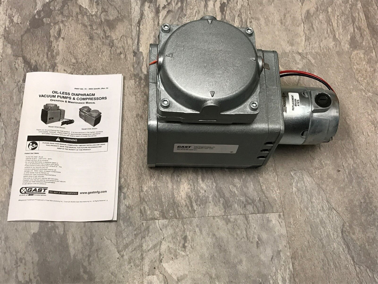 Simpson Farm SKS Supermarker High Capacity Foam Marker Compressor By Gast - DOA-P501-KH (FM002)