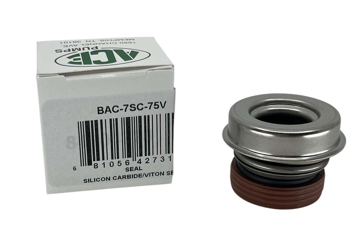 Ace Pumps Silicon Carbide Viton Replacement Seal For GE-75, 5/8" - BAC-7SC-75V