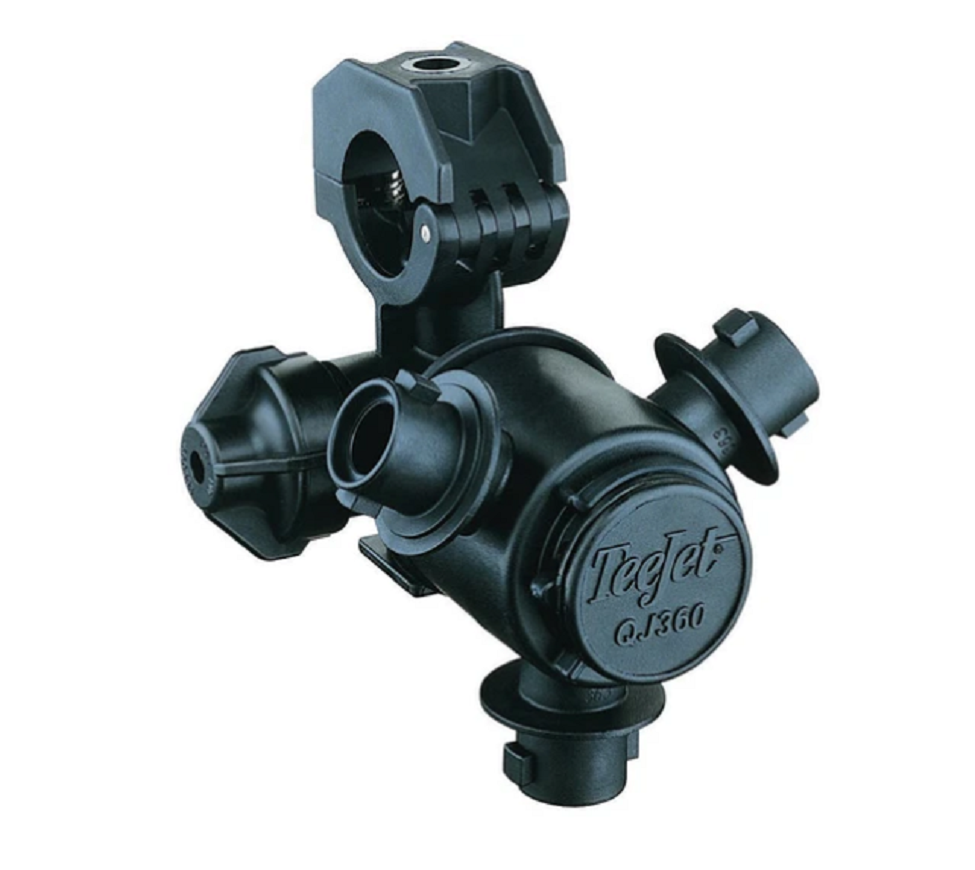 TeeJet Nozzle Body for 1" Wet Booms - 3 Spray Outlet - QJ363C-1-NYB