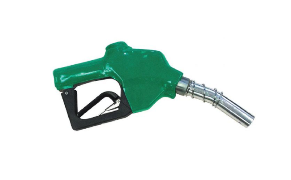 Apache 1 Inch Green Automatic Shutoff Diesel Fuel Nozzle, Aluminum Body - 99000247