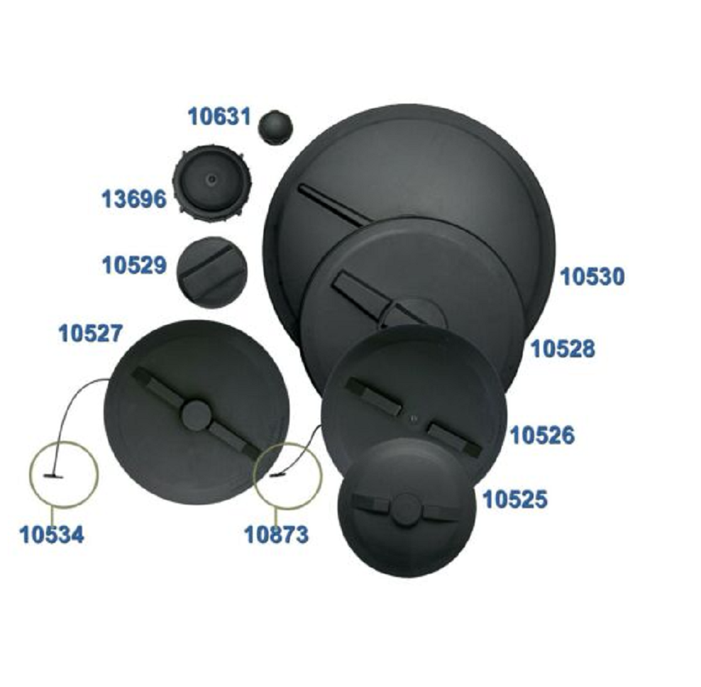 Ace Roto Mold 4 Inch Center Lid with Air Breather For 16 Inch Lid - 10529