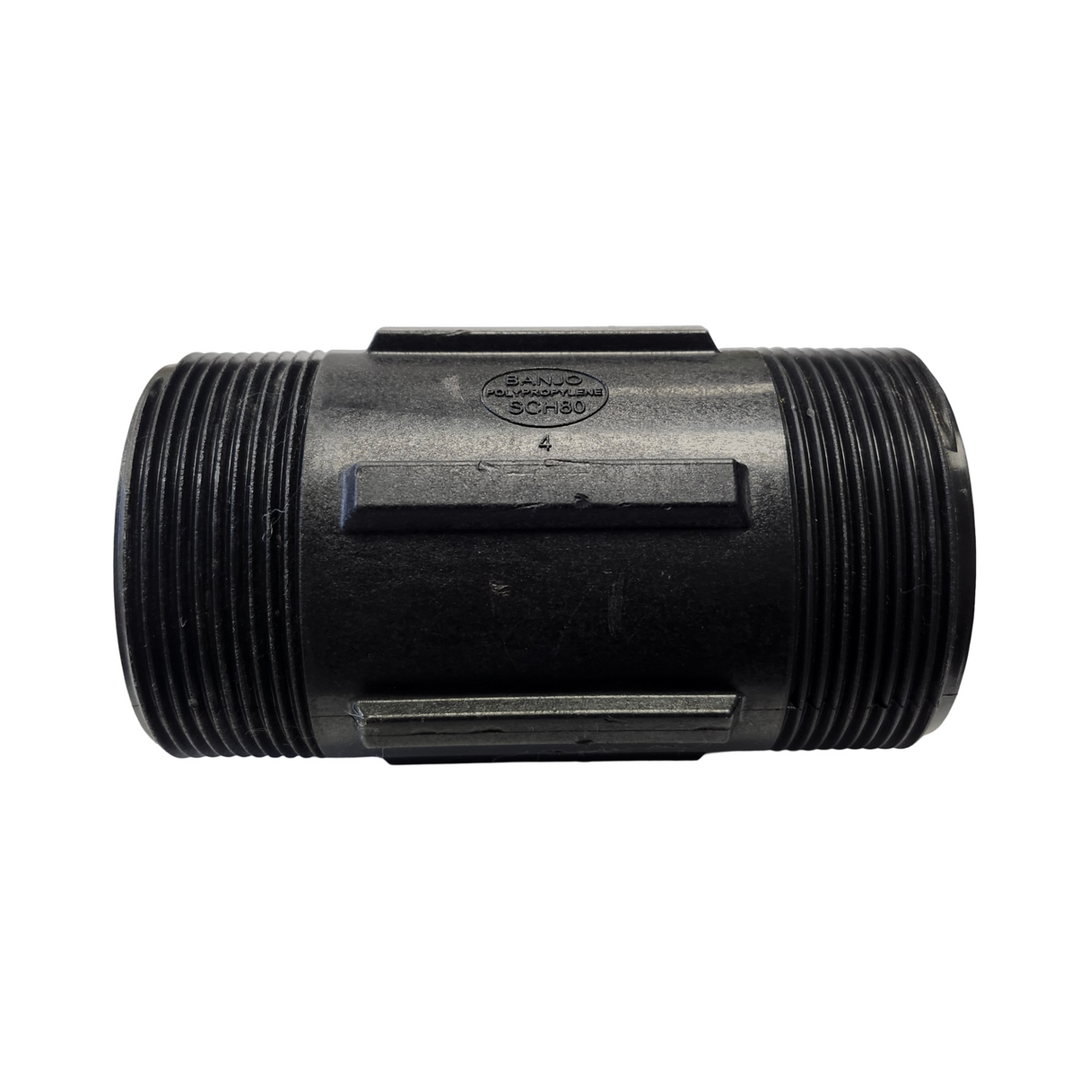 Banjo 4 Inch Poly Nipple Pipe Fitting 2"NPT - NIP200-4