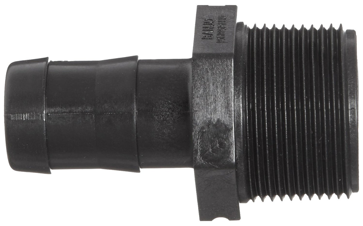 Banjo Poly Hose Fitting Adapter 1-1/2" Male Thread X 1-1/2" Hose Barb - HB150