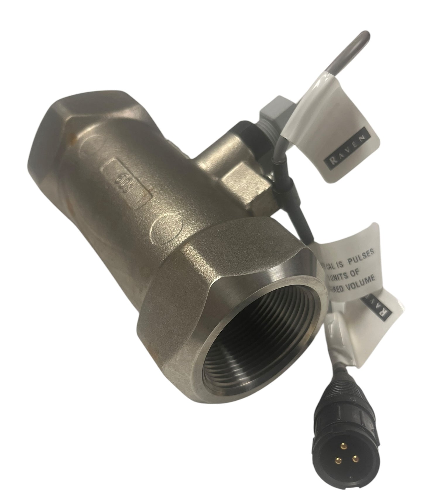 Raven RFM60S Stainless Steel Flowmeter 1-1/2" FPT Ports, 1-66 GPM - 063-0173-867